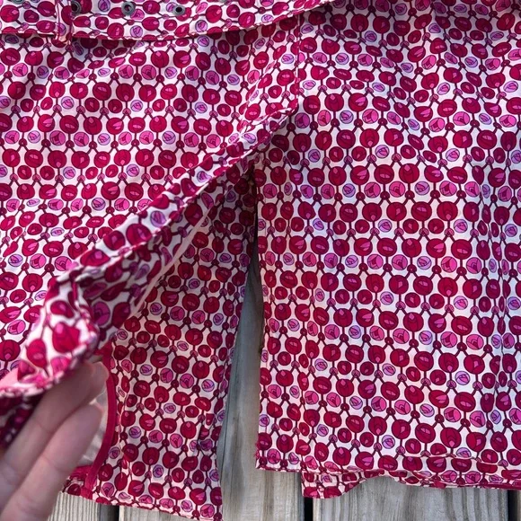 GAP Women’s Small Trench Coat Belted Rosebud Valentines Collar Pockets Y2K - Picture 13 of 15